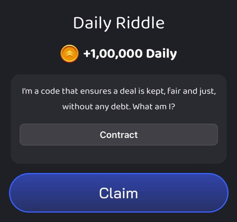 mafiadao daily riddle answer 21 September 2024