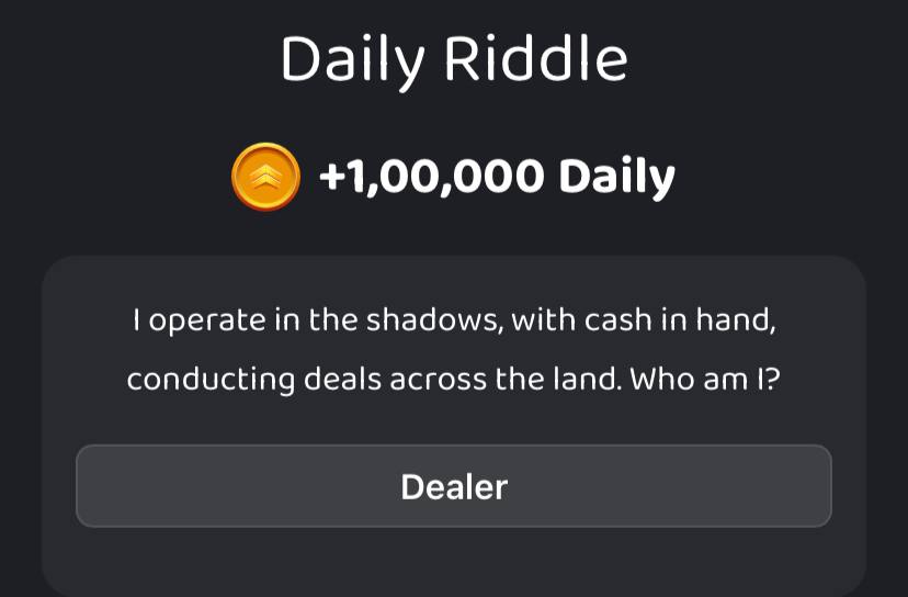 mafiadao daily riddle 26 september