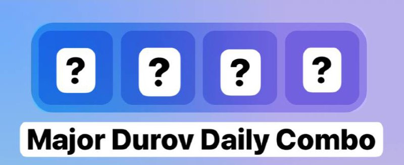 major puzzle durov daily combo today